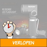 Led waterdichte Zaklamp met 90 graden draaibare lamp en..