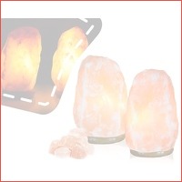 2 Himalaya Chrystal zoutlampen