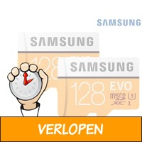 2 x Samsung Evo MicroSDXC Kaart 128 GB