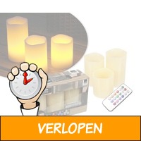 Set van 3 LED kaarsen