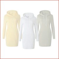 63% korting - Hoodie dress