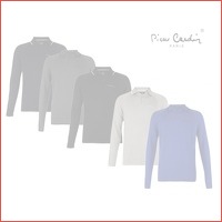 Stijlvolle Pierre Cardin longsleeve polo..