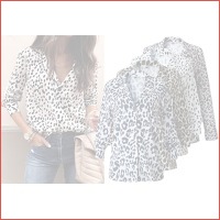 Dierenprint blouse