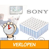 60 x Sony Stamina Plus alkaline batterijen