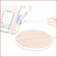 Bamboo design 5w qi charger