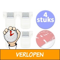 Set van 4 Dekbedclips