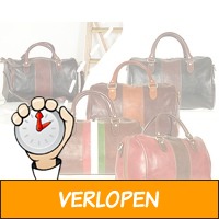 Leren italia in progress travel bag