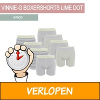 Vinnie-G Boxershorts Lime Dot 8-pack