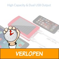 3000 mah Dual USB Solar Powerbank