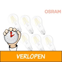 6 x Osram LED Glow Dim lamp E27