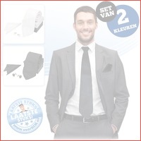 2 x 3-delige stropdas accessoires set