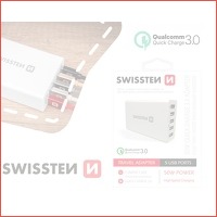 Swissten Quickcharge 3.0 usb laadstation