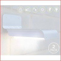 2 x Eco Solar LED-buitenlampen