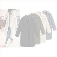 Lange teddy coat