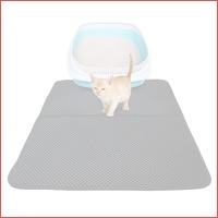 Dubbellaags kattenbak mat