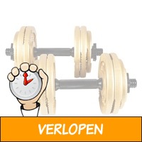 Gouden dumbellset 30 kg Gripper