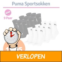 9 paar Puma sportsokken