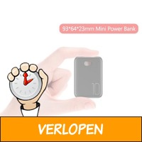 10000 mAh Mini Dual USB Powerbank, met LED display