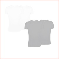 2-pack katoenen T-shirts