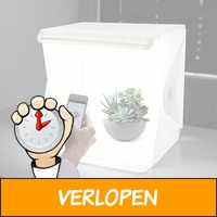 Opvouw- en draagbare lightbox fotografiestudio, met LED..