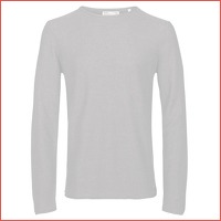 !Solid pullover met ronde hals