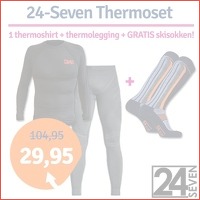 24-Seven thermoset met gratis skisokken