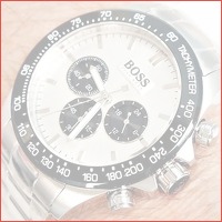 Hugo Boss edelstalen chronografen