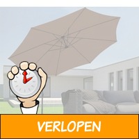 Luxe XXXL Zweefparasol met een diameter van 3,5 meter (..