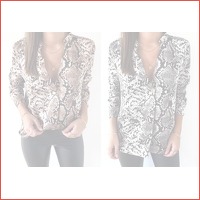 Blouse met slangenprint