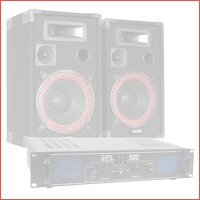 MAX 500W DJ PA luidspreker en versterker..