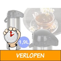 RVS thermoskan met pomp