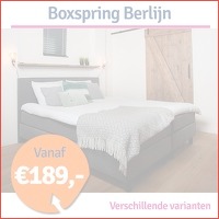 Boxspring Berlijn - direct leverbaar