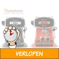 TurboTronic TT-CM19 Koffiemachine - rood of zwart