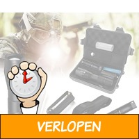 Militaire zaklamp met accessoireset