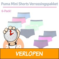 Puma Dames Mini Shorts Verrassingspakket 6-Pack