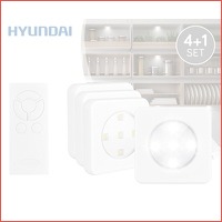 4+1 Set Hyundai draadloze LED Puck Light..