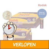 60 stuks Kodak Xtralife batterijen (AA of AAA)