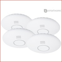 4 x Smartwares koppelbare rookmelders