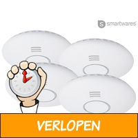 4 x Smartwares koppelbare rookmelders