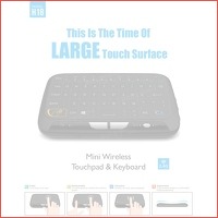 Draadloze 2.4GHz Touchpad Mini Toetsenbo..