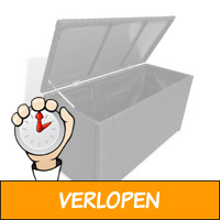 Opbergbox voor in de tuin poly rattan