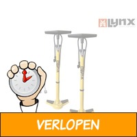 2 x Lynx stalen fietspomp met manometer