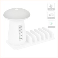 LED oplaadlamp met 5 USB aansluitingen