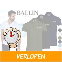 Ballin Est herenpolo nu in de uitverkoop met korting