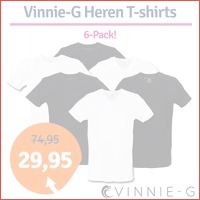 6-pack Vinnie-G heren T-shirts