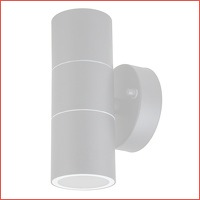 Wandlamp rond zwart aluminium