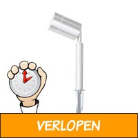 LED prikspot IP44 RVS geschikt voor GU10 spot