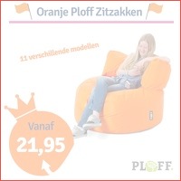 Ploff oranje zitzakken