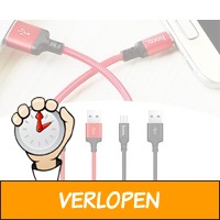 Gevlochten USB-oplaadkabel