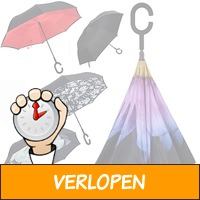 Regen- en windbestendige omgekeerde paraplu